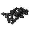 sourcing map Pack of 10 PVC Strain Relief Cable Kink