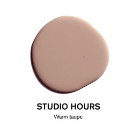 BACKDROP | Premium Exterior Paint | Standard Semi Matte, Low Sheen Finish | Self-Priming, Low VOC, Green Wise Certified | STUDIO HOURS - Warm, modern taupe | 0.5 Gallon