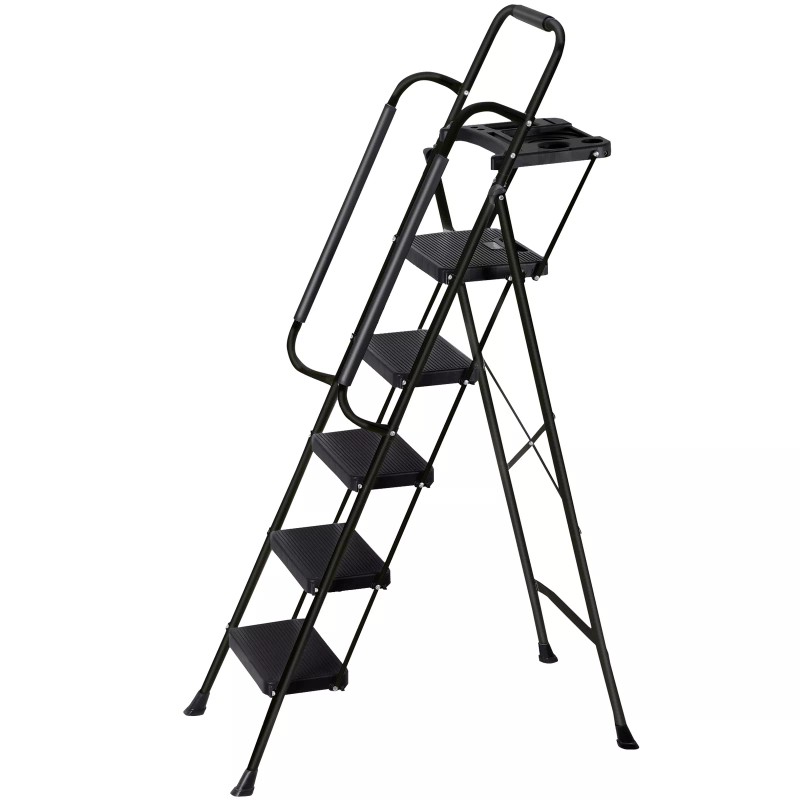SEGAWE Step Ladder Folding Heavy Duty 330 Lbs Load 5