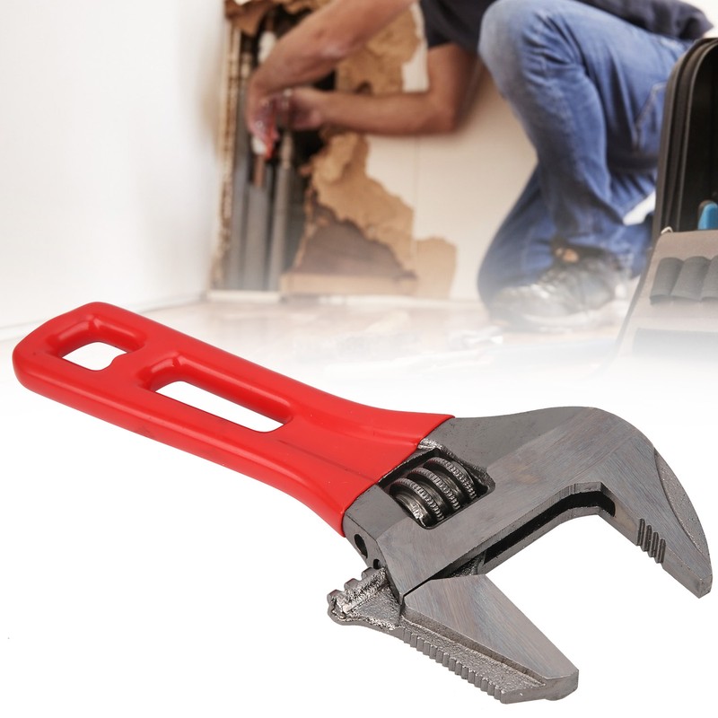 34mm Wide Jaw Adjustable Wrench Dual Purpose Portable Pipe Spanner