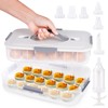 2-Layer Deviled Egg Containers with Lid, 36 Slots Deviled Egg