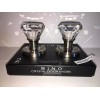 BINO Crystal Mirrored PRISM TOP DIAMOND RING Glass Door Knobs.