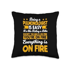 Pulmonologist Lung Physician Doctor Pulmonary Specialist Throw Pillow
