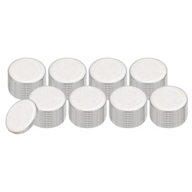 PATIKIL 72 Pcs Metal Stamping Blanks, 7mm Round Stamping Name Tags Stainless Steel Blanks Metal Plate Disc Circle for Laser Engraving Stamping Dog Tags Keychain Making