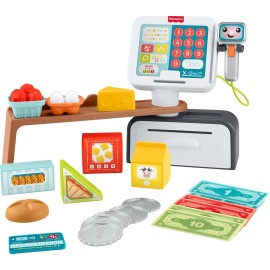 Fisher-Price Laugh & Learn Count & Shop Cash Register Play Store with 20 Pieces