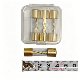 30A AGU, AGU Fuse 30A, Gold-Plated Copper Caps, Clear Tube Circuit Protection for Automotive, Household & Electronic Devices (4-Pack)