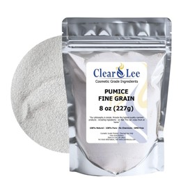 Clear Lee Cosmetic Grade Fumices - 100% Pure Natural Grain Powder DIY Soap Mask Face Body Foot Scrub (8 oz Fine Grains) Great for Exfoliating Skin 8 Ounce / 클리어 리 코스메틱 등급의 푸미세스 - 100% 순수 천연 곡물파우더 DIY 비누 마스크 얼굴 몸 발용 스크럽(8온스 미세 곡물)의 피부 각질 제거에 좋습니다 8 Ounce