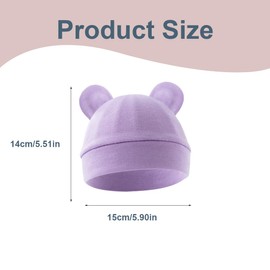 Pack of 3 Unisex Hat Boy, Children's Cotton Slouch Beanie Hat, Unisex Baby Hat, Leinkind Reversible Hat, Jersey Slouch Beanie Clothing