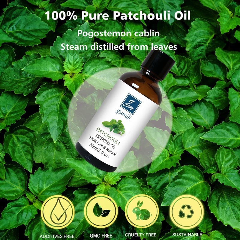 GM Gumili Patchouli Essential Oil 1 Oz, 100% Pure Patchouli