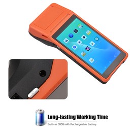All in One Handheld PDA Printer Smart POS Terminal Wireless Portable Printers Intelligent Payment Terminal Function BT/ WiFi/ USB OTG/ 3G Communication/  VIP Card Communication