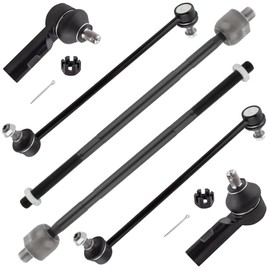 MYSMOT ES800363 EV800714 K750060 Front Stabilizer Sway Bar Links Inner & Outer Tie Rod Ends for Suzuki SX4 2007-2013, Pack of 6