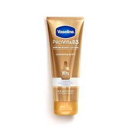 Vaseline Pro VitaB3 Serum Burst Lotion Luminous Glow Saludable y Brillante Piel, Ligero 10 veces Poder Antioxidante de Vitamina C 7.5 fl oz