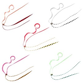 IRODORI Sea Bream Mule Necktie, Tie Lava Type: Straight & Curly, Thickness: 0.02 inches (0.5 mm) (5 Colors x 5 Each Piece)