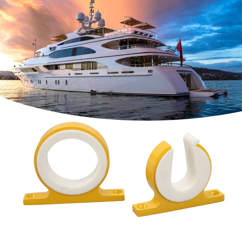 2 Pcs Fishing Rod Holder Horizontal Vertical Aluminium Boat Mounted