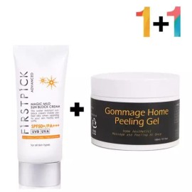 SS [에스에스_62]선 크림 클렌징 젤 밤 머드 폼 곰보피부 바하 SS 62 Sun Cream Cleansing Gel Balm Mud Foam for Acne-Prone Skin with BHA [1 Magic Mild Sunscreen / 1 Goma Jji Peeling Gel]