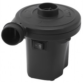 Aida & Hani Air Pump for Inflatables Air Mattress Pump Pool Air Pump Quick Unwarming Air Pump Plug in Inflate Deflate Pump with 3 Nozzles Black