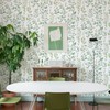 MelunMer Modern Leaf Peel and Stick Wallpaper Boho Green Contact