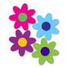 Set of 4 Bright Flower Pack Magnet by Magnet America