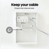 Book Shape Decorative Cable Management Box - Expandable Cable Organizer