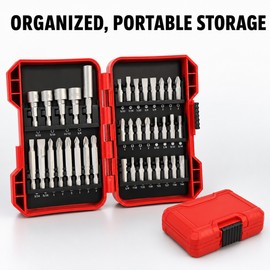 37 Piece Impact Screwdriver Bit Set for Drilling and Fastening - Magnetic Torx Phillips Nut Driver Kit for Workshop and Repairs