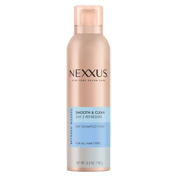 Nexxus Between Washes Dry Shampoo Foam for oily hair Smooth & Clean instantly refreshes hair 6.8 oz
