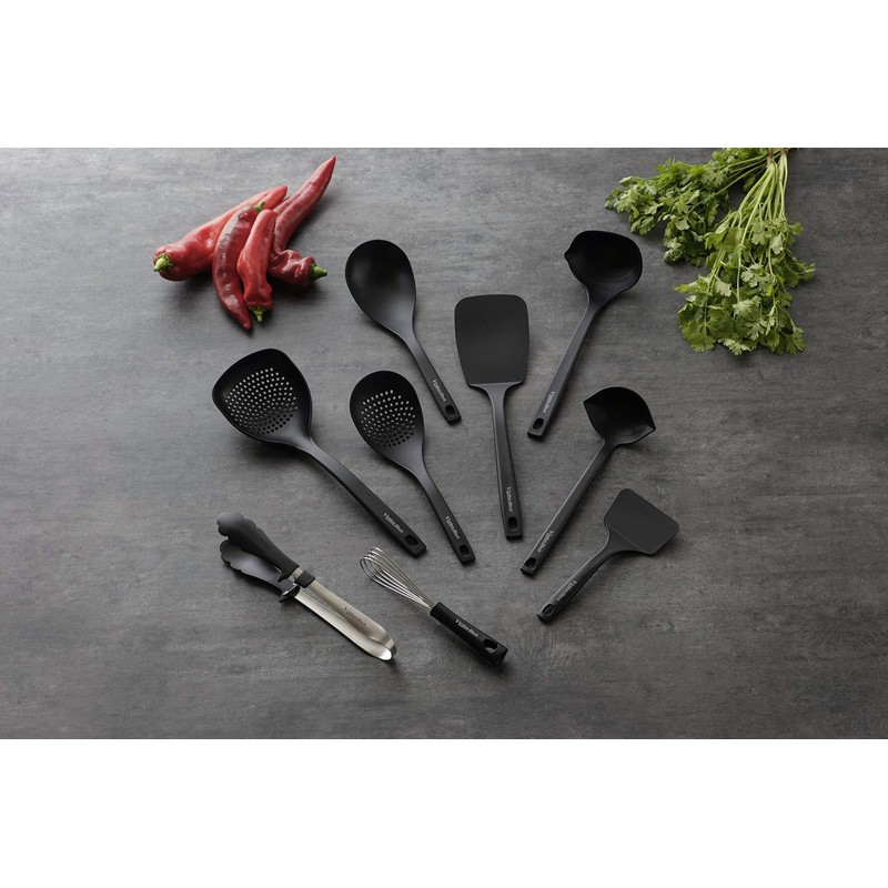 Shimomura Kogyo Verdun Black VB-207 Nylon Tamagoyaki Turner, Antibacterial, Dishwasher
