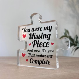 Red Ocean Gift For Boyfriend Girlfriend Husband Wife Missing Piece Make Me Complete Gift For Anniversary Birthday Christmas Couple Gift Thank You Gift For Him Her Romantic Gift For Couple