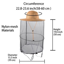 Beekeeping Veil Hat Bee Holder Hunting Net Cap Beekeeper Costume Gnats Insects Beetle Mosquito Net Hats