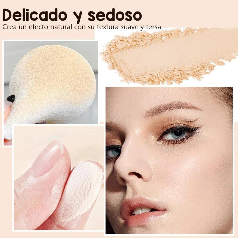 Base De Maquillaje Polvo Compacto Fijador Matte