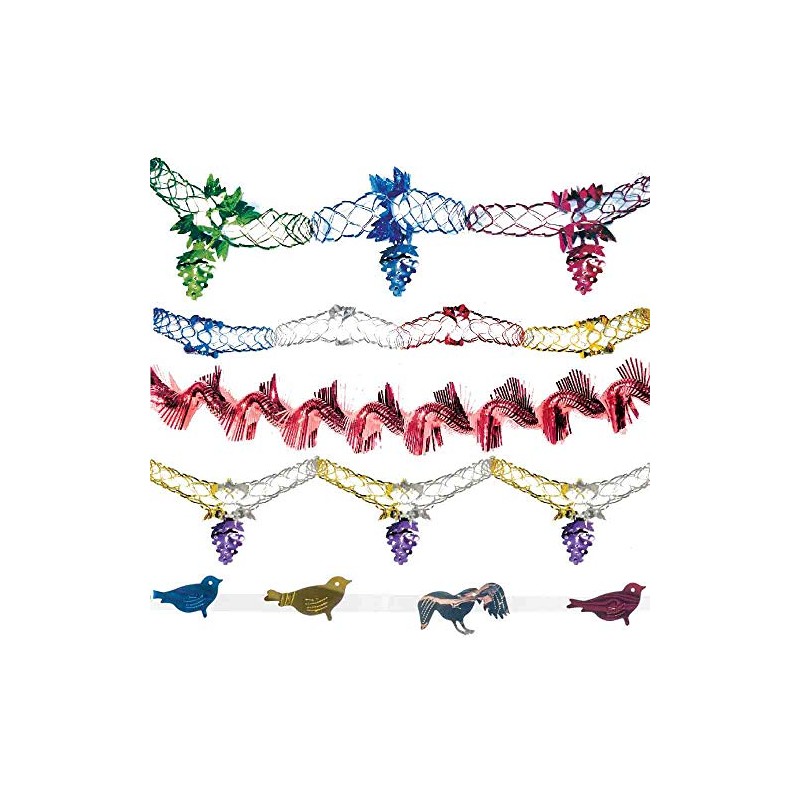 Ludmir 5-Piece Set of Assorted Garland Sukkah Decorations.