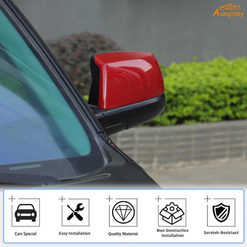 Car Rear View Mirror Cover Cap Trim Cover Compatible with