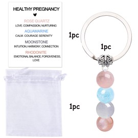 Healthy Pregnancy Gift, Hope Keychain for Women, New Mom Gifts, Mother to be Gift for First Time Moms, Pregnancy Crystal Keychain, Congrats on Pregnancy Present for Expecting Mom, Wife, Friend, Sister