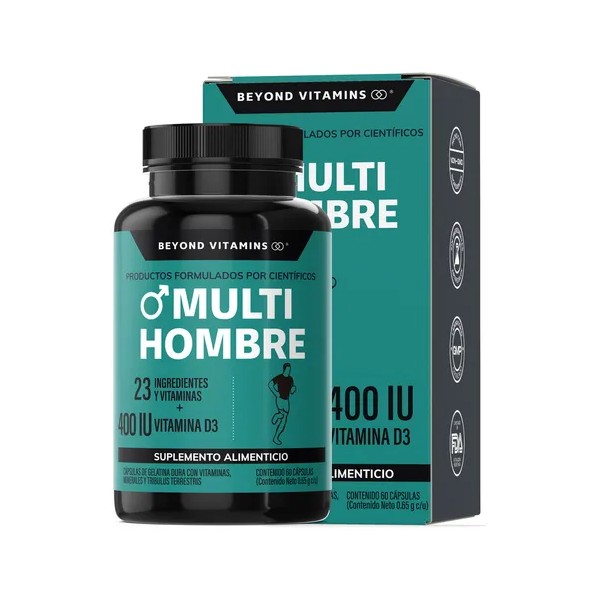 Multi Vitaminico para Hombres con Biotina, Manganeso, Te Verde, L