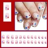 24Pcs 4th of July Nails Independence Day Press on Nails