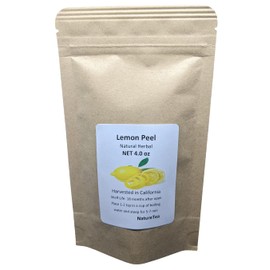 Nature Tea Lemon Peel - Dried Lemon Peel Cut from (1 oz)