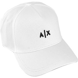 Armani Exchange Men's Small Logo Hat Baseball Cap, White/Opulent Garden