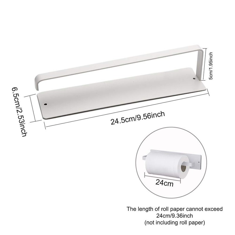 Soporte magnético para papel multifuncional, rollo de papel para cocina,