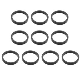ECSiNG 10Pcs 1 1/8 inch Aluminium Alloy Headset Spacers 28.6mm x 5mm Cycle Stem Spacers Compatible with MTB Road Bike Compatible with BMX Compatible with Flatland