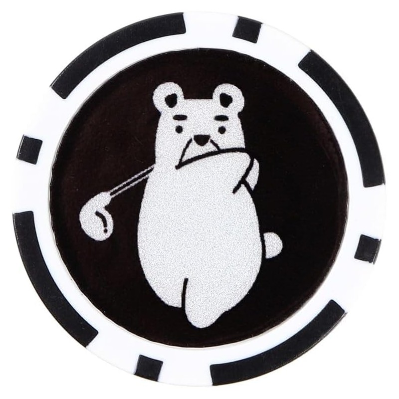 Golf Marker with Hat Clip Magnetic Double Sided Design Green