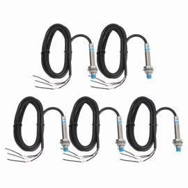 uxcell 5pcs Induction Proximity Sensor NPN NO M8 DC 6-36V 300mA Proximity Switch Detector Approach Sensor 2mm 3-Wire Industrial Automation LJ8A3-2-Z/BX