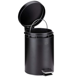 Dirt Devil Pedal Bin - 3 Litre - Bathroom or Toilet - Removable Inner Compartment - Black