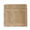100PCS Brown Kraft & Foil Hybrid Flat Zipper Seal Bags