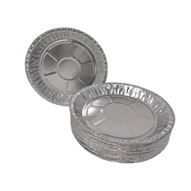 40 x Aluminium Foil 10" 25cm Round Pie Flan Tart Plates Trays BBQ Oven Airfryer 248x25mm