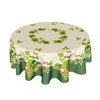 Granbey St. Patrick's Day Tablecloth Round - Spring Shamrock Table