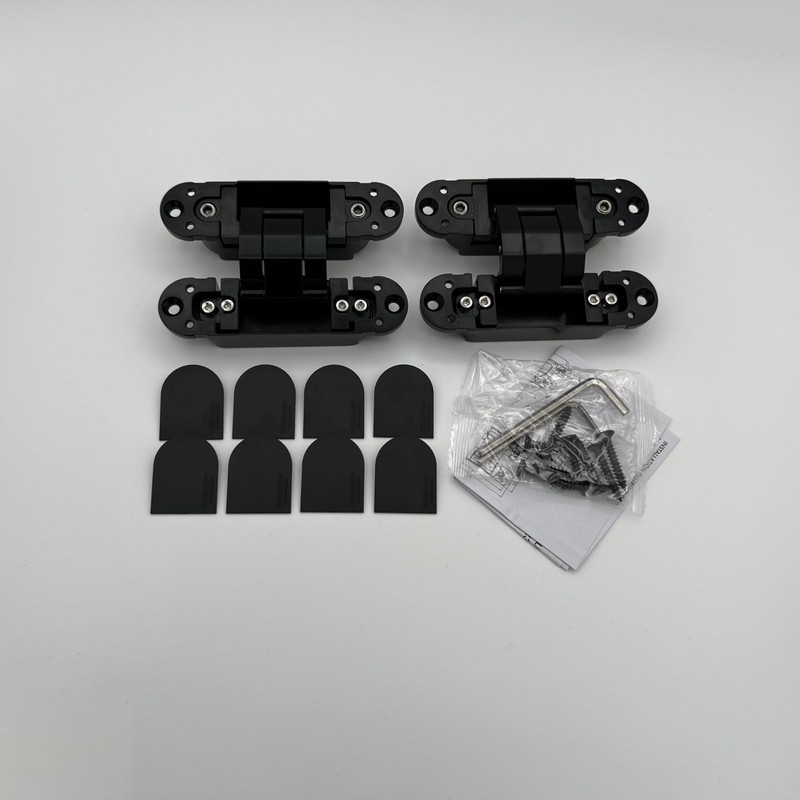 TRENDY 3D Adjustable Concealed Door Hinges, Heavy Duty (Satin Black)