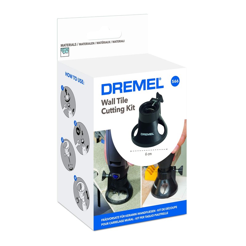 Dremel 566 Tile Cutting Kit, Accessory Set with Cutting Guide