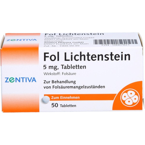 Fol Lichtenstein, 5 mg, Tabletten, 50 St TAB
