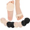 4 Pairs Ball of Foot Cushion Pads Sock Women's Toe