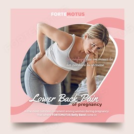 FORTEMOTUS Pregnancy Support Belt, 3 in 1 Pregnancy Belly Band Support Abdominal Binder, Lightweight, Breathable and Adjustable Pregnancy Belt, Small to 2X-Large, Black