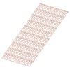 100pcs Shaped Paper Clips Electroplating Rose Gold Series Metal Portable